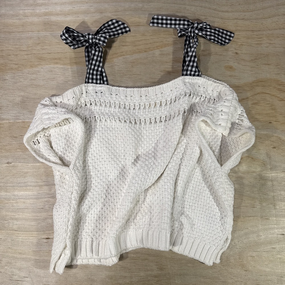 Maeve Anthropologie  Sweater  TopWith‎ Ribbon Straps - Picture 2 of 4